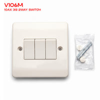 1, 2 & 3 Gang 2 Way White Light Switches – 250V AC ~1247