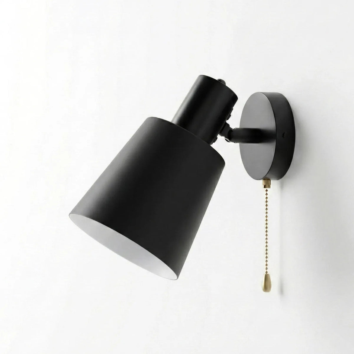 Matt Black Adjustable Wall Light