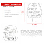 13A Fused UK 3 Pin Plug – White Rewirable Mains Plug ~1164