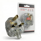 13A Fused UK 3 Pin Plug – Transparent Rewirable Mains Plug~~1163