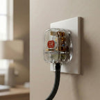 13A Fused UK 3 Pin Plug – Transparent Rewirable Mains Plug~~1163