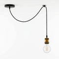 Industrial Pendant Light Adjustable E27 With Bulb ~1141