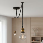 Industrial Pendant Light Adjustable E27 With Bulb ~1141