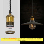 Industrial Pendant Light Adjustable E27 With Bulb ~1141