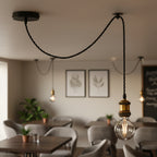 Industrial Pendant Light Adjustable E27 With Bulb ~1141