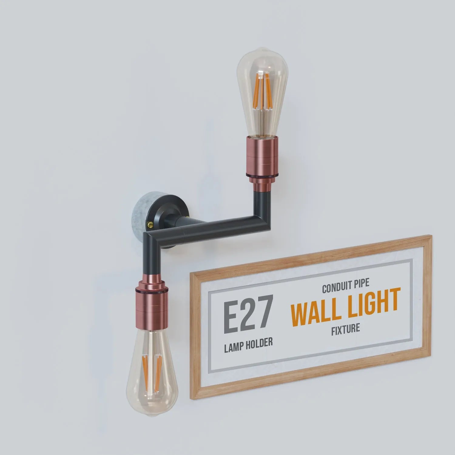 conduit pipe wall light
