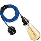 fabric code plug in pendant