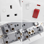 45A Cooker Switch with 13A Switched Socket and Neon – White ~1252