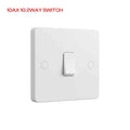 1, 2 & 3 Gang 2 Way White Light Switches – 250V AC