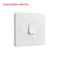 1, 2 & 3 Gang 2 Way White Light Switches – 250V AC