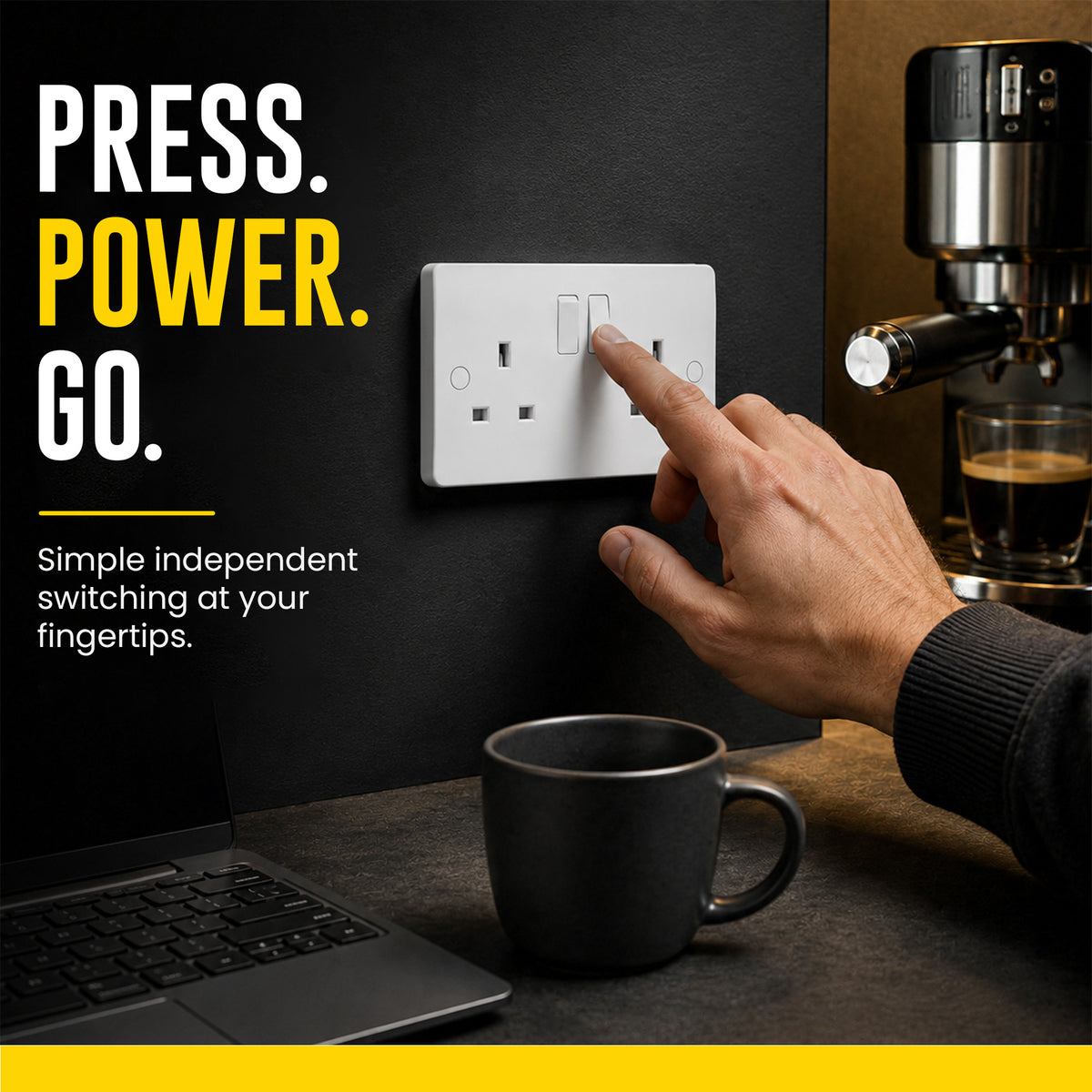 BG 13A 2 Gang Double Pole Switched Socket