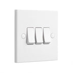 1, 2 & 3 Gang 2 Way White Light Switches – 250V AC