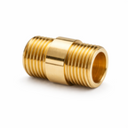 16mm Lighting Nipple Connector Chrome White Brass