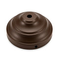 Brown 100mm Metal Ceiling Rose with Side Fitting & Cord Grip