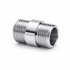 16mm Lighting Nipple Connector Chrome White Brass