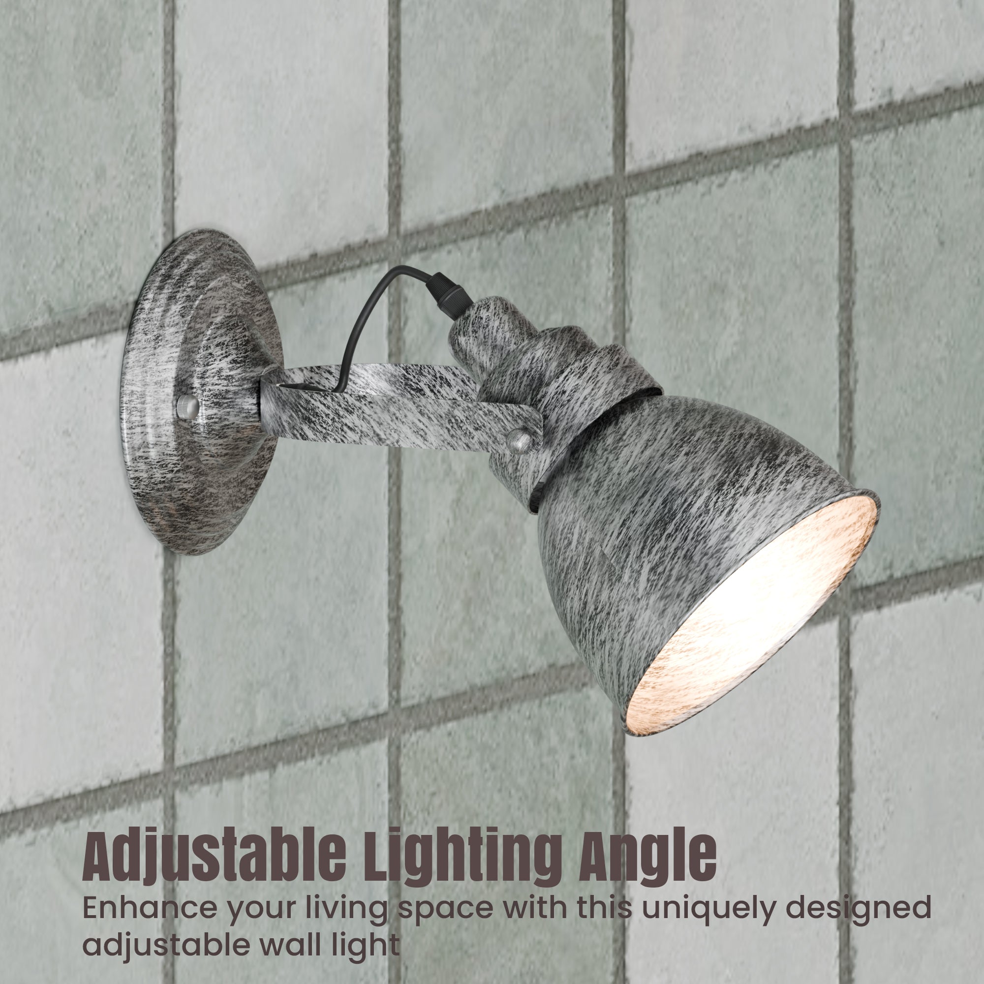 Industrial Bell Wall Light E27 for Bedroom & Kitchen  ~1126