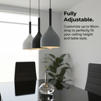 3-Way Tricolour Pendant Light | Adjustable Kitchen Island Lamp ~1101