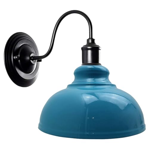 industrial blue sconce wall