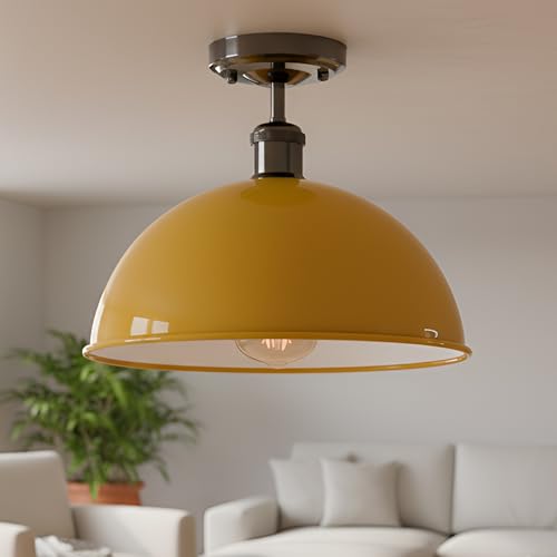 large lampshades orange shade