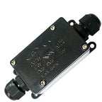 IP65 Waterproof Cable Junction Box – Black Outdoor Electric Connector ~1188