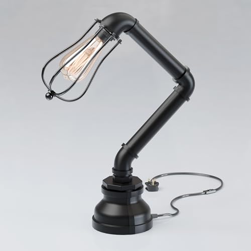 steampunk desk lamp with water