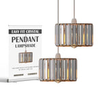crystal gold lampshade light