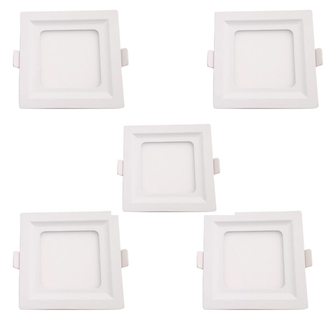 Square Recessed LED Panel Light – Slim Cool White 6000K Ceiling Light ~1220