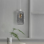 black cage pendant light shade
