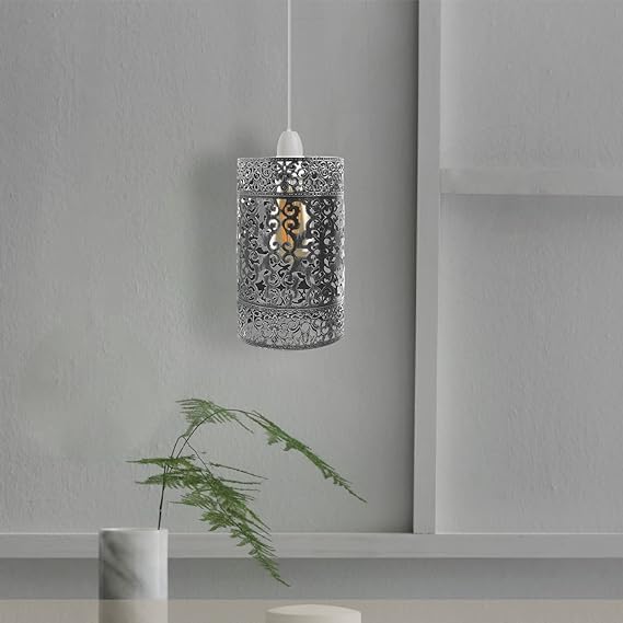 black cage pendant light shade