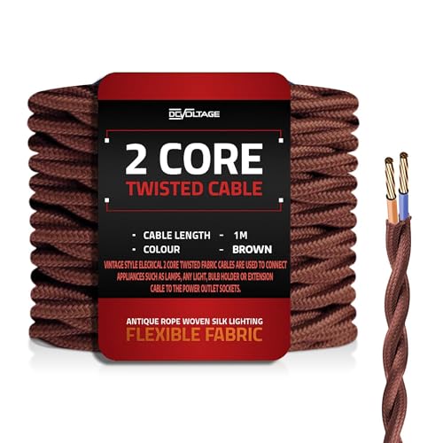 twisted fabric lighting cable