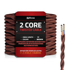 twisted fabric lighting cable