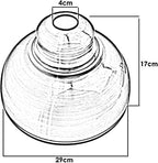 metal large shades black light