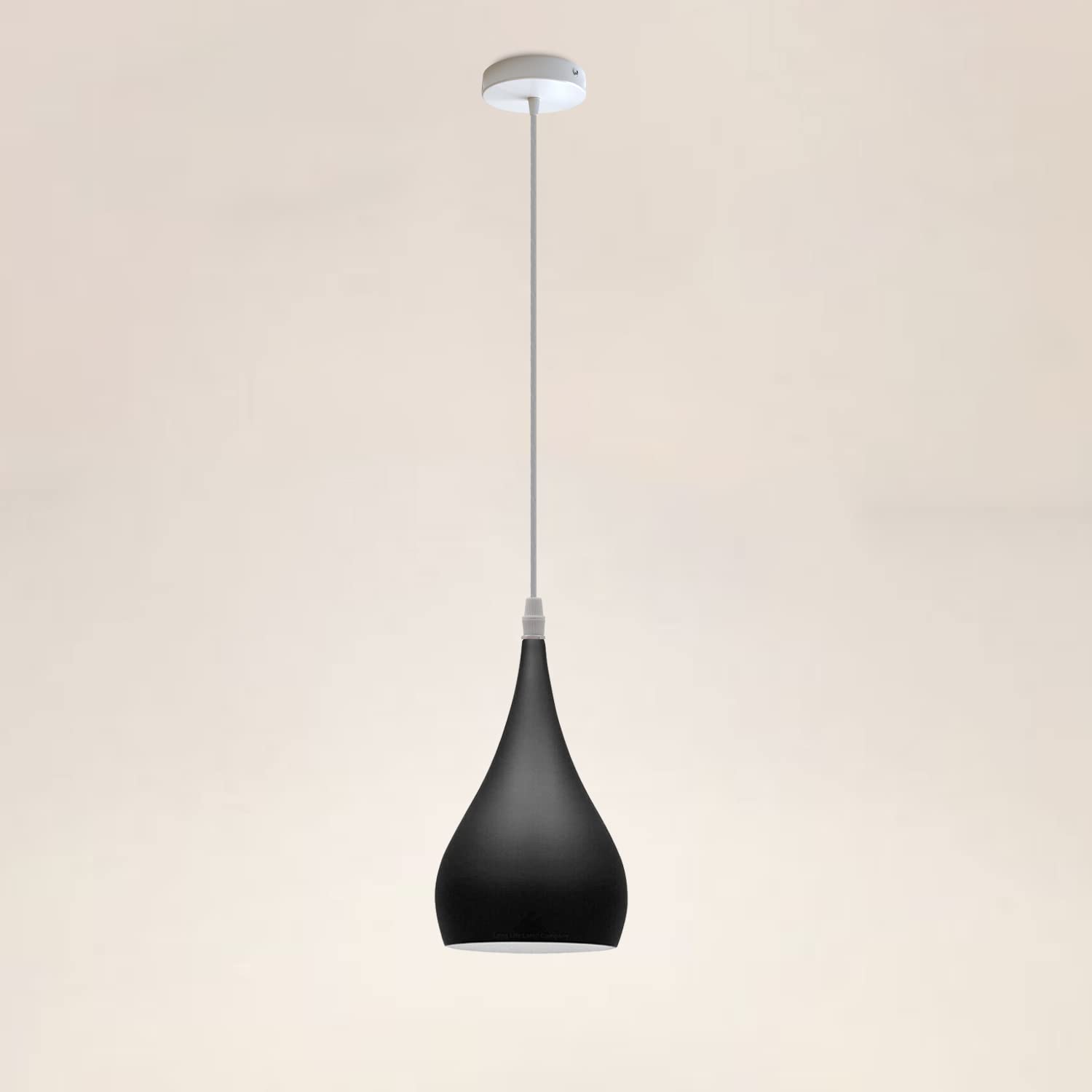 black drop pendant fittings