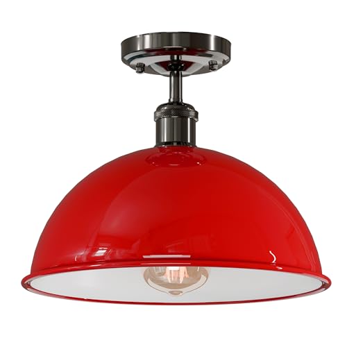 suspended lights flush shade