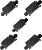 IP65 Waterproof Cable Junction Box – Black Outdoor Electric Connector ~1188