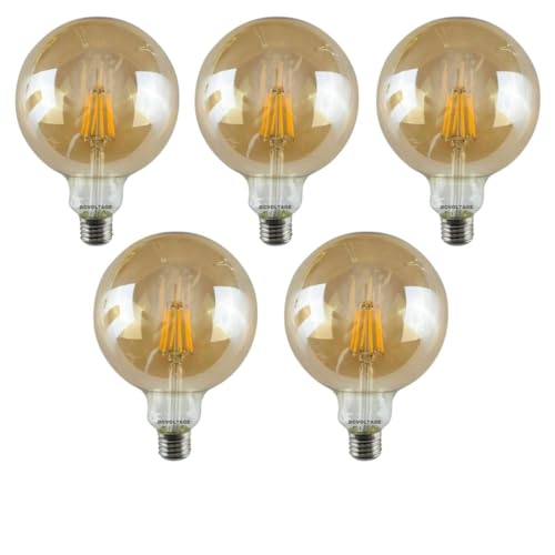G125 E27 Dimmable LED Bulb – 8W Vintage Globe Edison ~1024