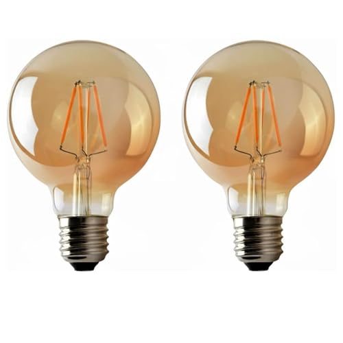 G95 E27 LED Filament Bulb 8W 800lm 2700K Amber Dimmable ~1226