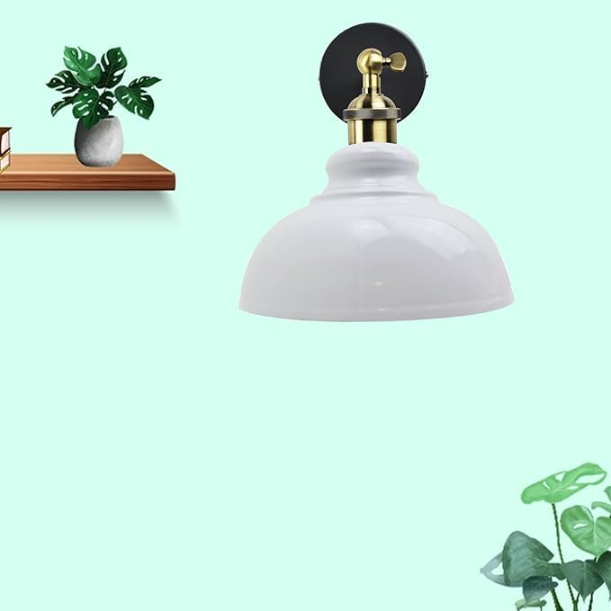 DC VOLTAGE Industrial Curved Metal Wall Sconce Fixture (E27) ~1074