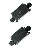 IP65 Waterproof Cable Junction Box – Black Outdoor Electric Connector ~1188