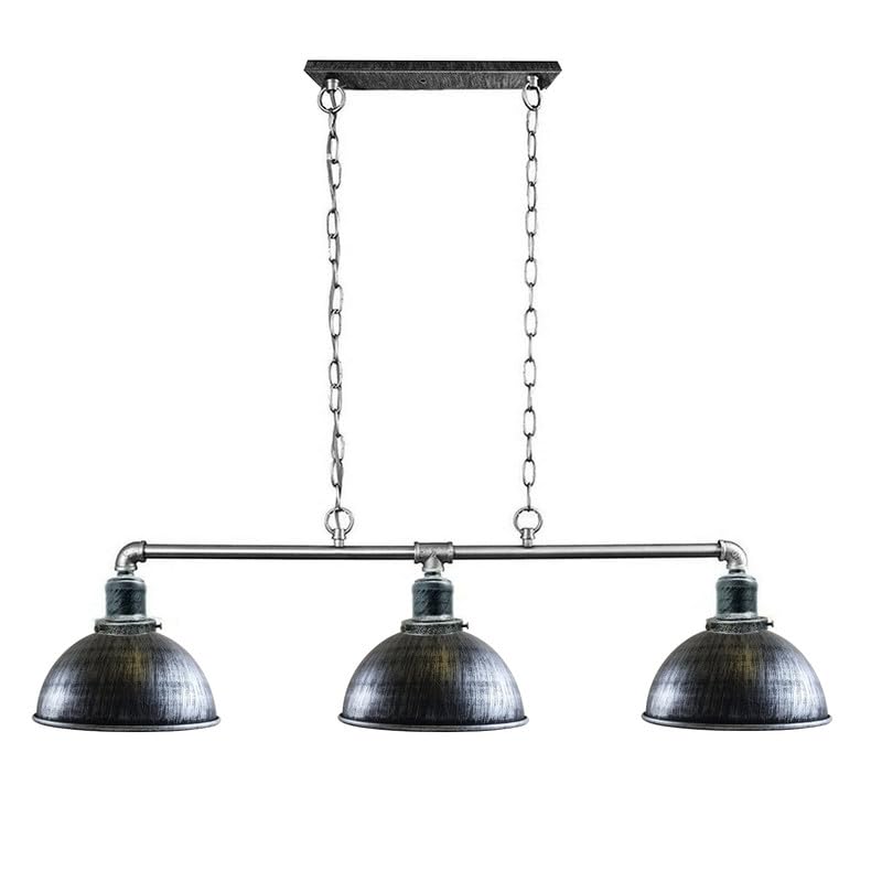 3 head pipe pendant light for kitchen and dining area