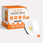 Modern New LED Recessed Ceiling White LED Round Panel Downlight IP20 Cool White ~1222
