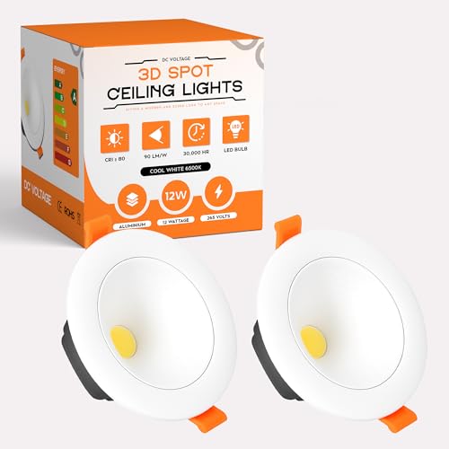 Modern New LED Recessed Ceiling White LED Round Panel Downlight IP20 Cool White ~1222