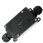 IP65 Waterproof Cable Junction Box – Black Outdoor Electric Connector ~1188