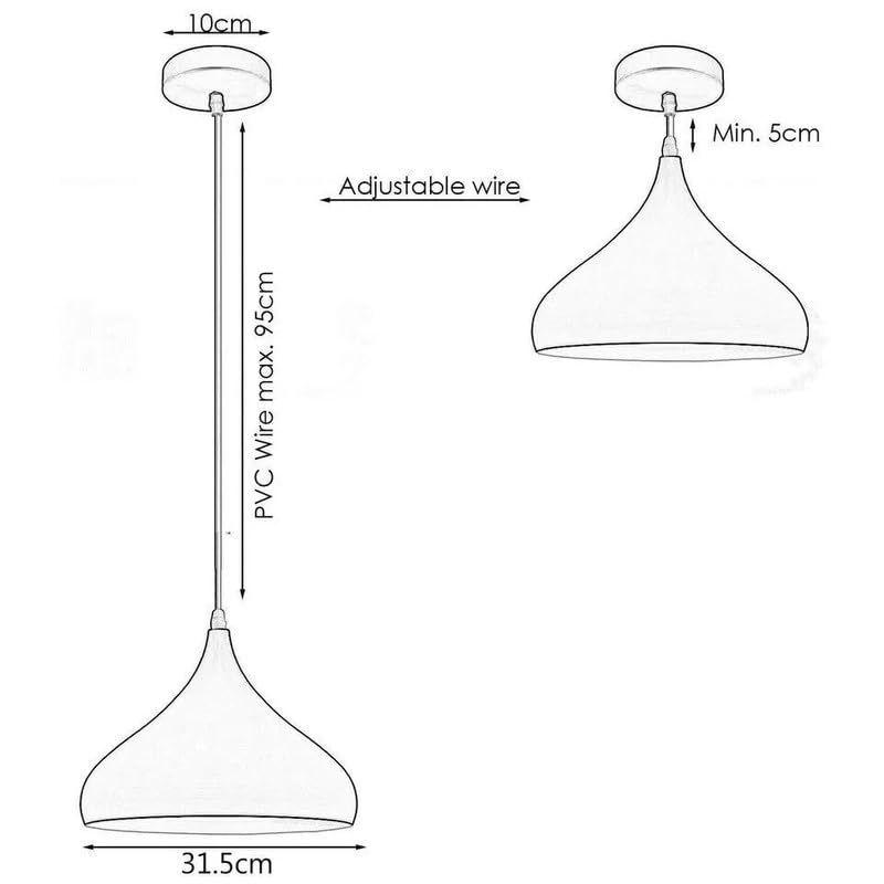 pendant fitting modern bronze