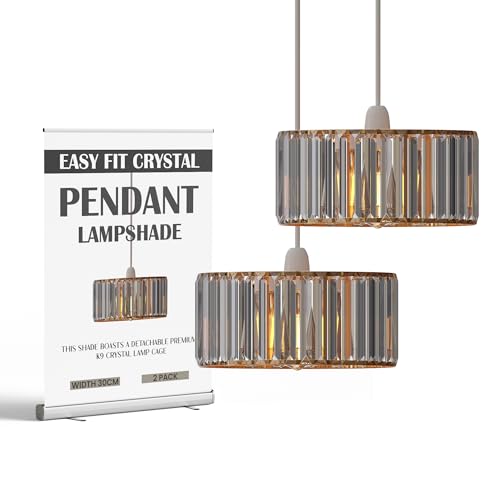 lampshade lamp crystal light