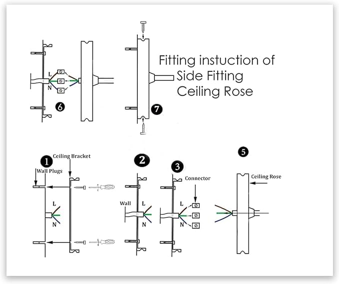 DC VOLTAGE Industrial Curved Metal Wall Sconce Fixture (E27) ~1074