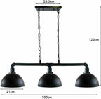 industrial pipe lighting fixture with E27 sockets