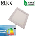 Square Recessed LED Panel Light – Slim Cool White 6000K Ceiling Light ~1220