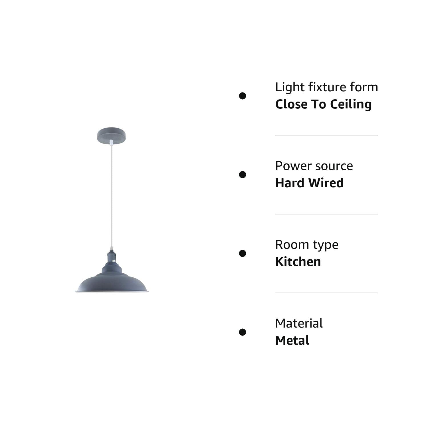 kitchen metal lampshades light