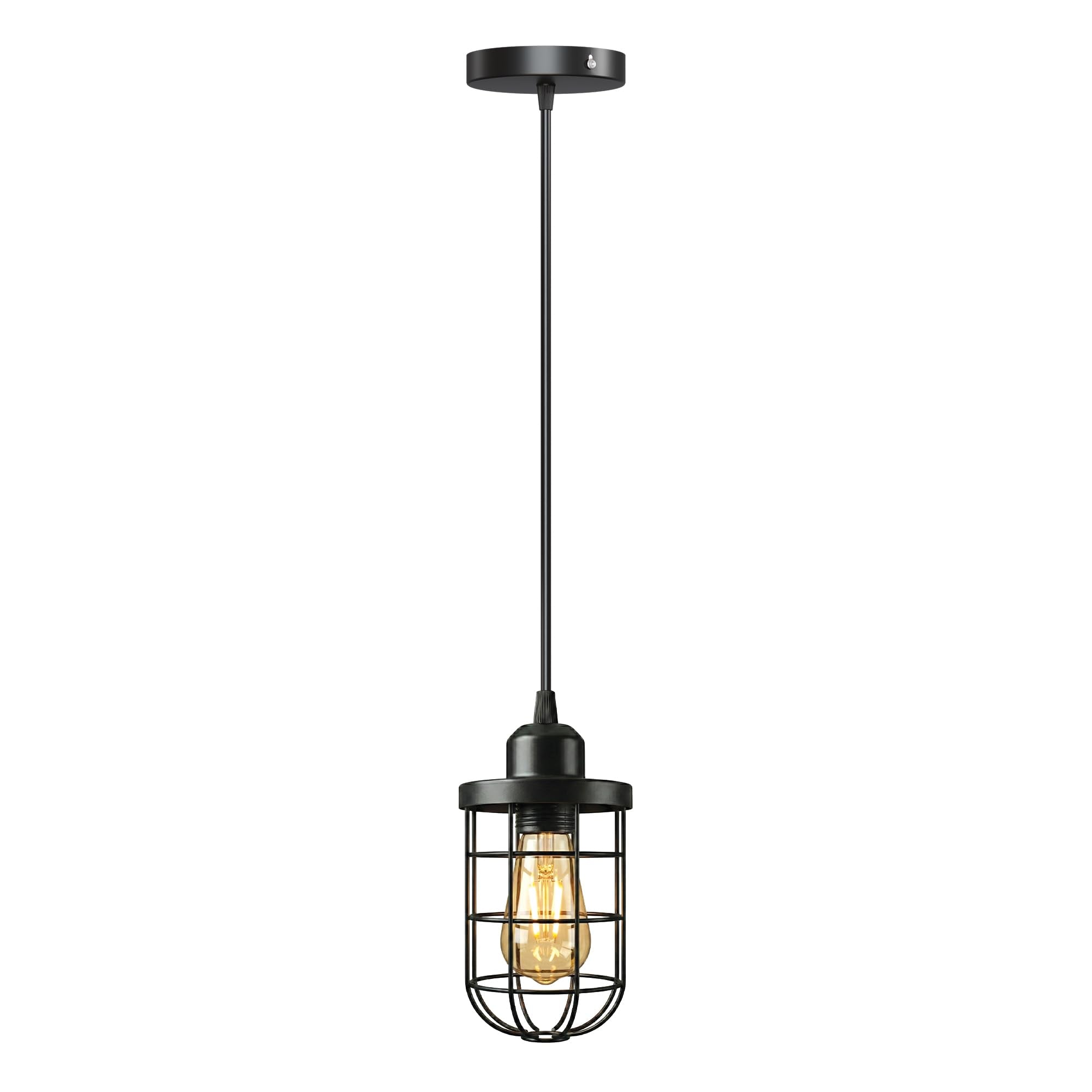 black pendant ceiling light